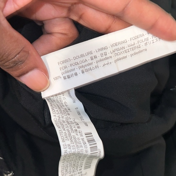 Zara Floral Metallic Elegant Babydoll Romper size Small - Picture 6 of 8